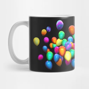 3D Colorful Balloons Design Mug